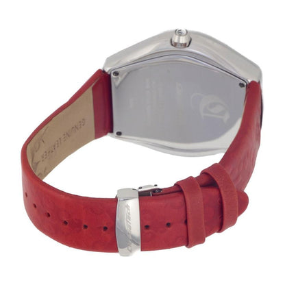 Chronotech Red Leather Watch
