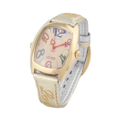 Chronotech Silver Leather Watch