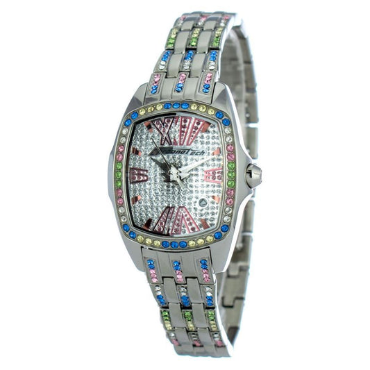 Chronotech Silver Stainless Steel Watch