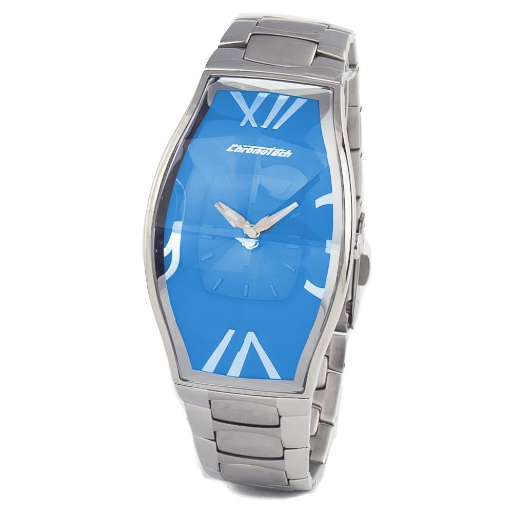 Chronotech Silver Stainless Steel Dress Watch
