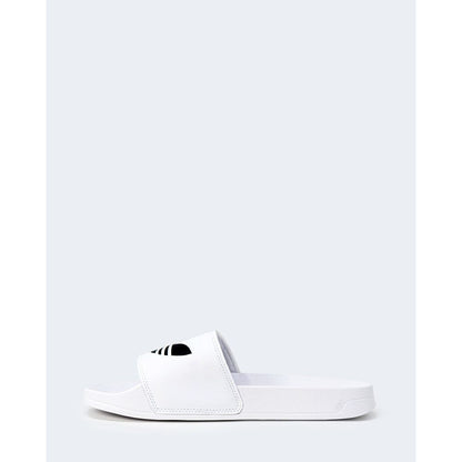 Adidas White Polyester Slipper