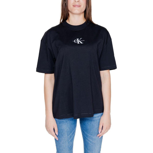 Calvin Klein Jeans Black Cotton Tops & T-Shirt Calvin Klein Jeans Gray