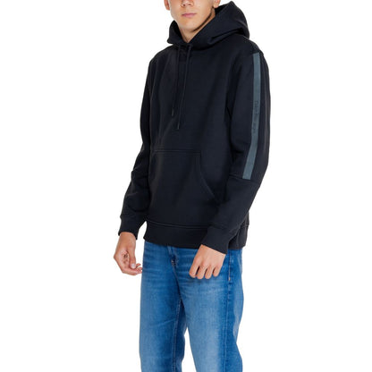Calvin Klein Jeans Black Cotton Hoodie