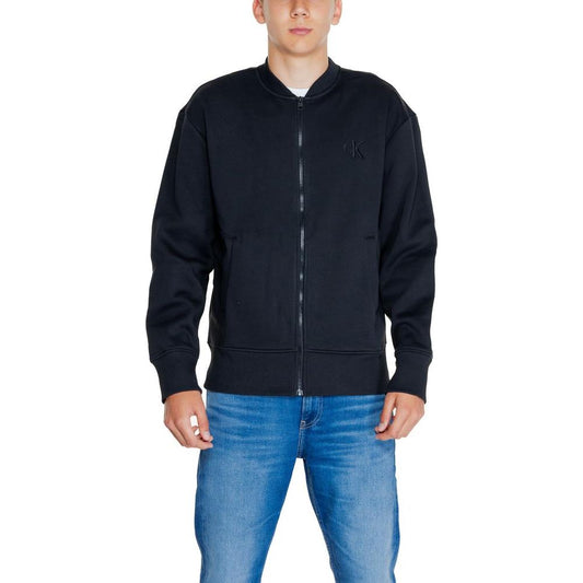 Calvin Klein Jeans Black Recycled Cotton Sweater Calvin Klein Jeans Black