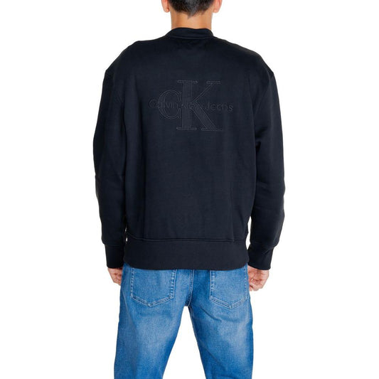 Calvin Klein Jeans Black Recycled Cotton Sweater Calvin Klein Jeans Black