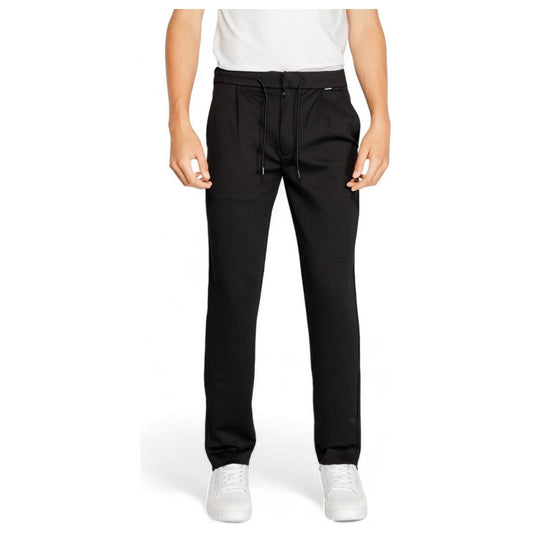 Calvin Klein Black Polyester Polyester Jeans & Pant Calvin Klein Black