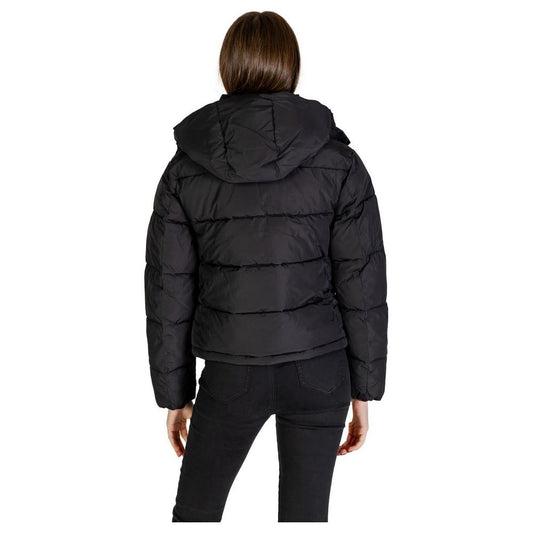 Calvin Klein Jeans Black Recycled Polyester Jackets & Coat Calvin Klein Jeans Dark Slate Gray