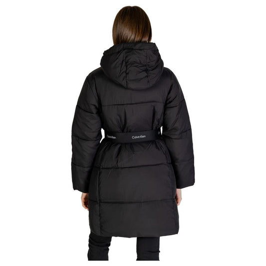 Calvin Klein Jeans Black Nylon Jackets & Coat Calvin Klein Jeans Black