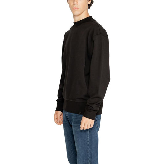 Calvin Klein Jeans Black Recycled Cotton Sweater Calvin Klein Jeans Dark Slate Gray