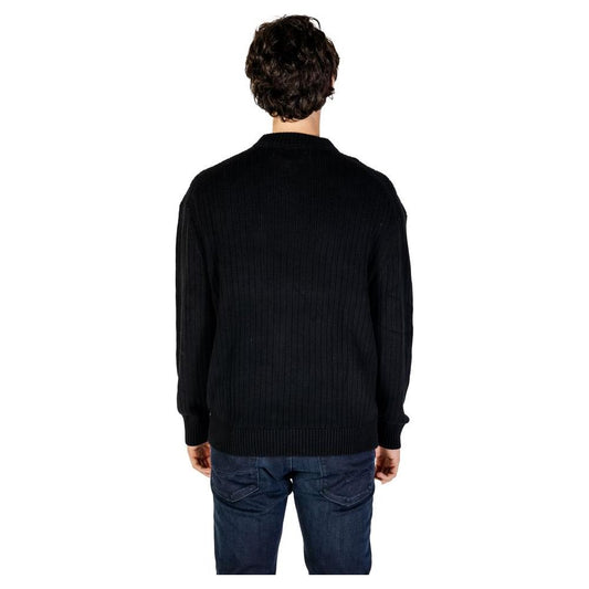 Calvin Klein Jeans Black Cotton Sweater Calvin Klein Jeans Black