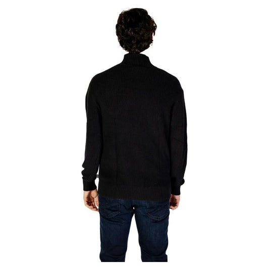 Calvin Klein Jeans Black Cotton Sweater Calvin Klein Jeans Black