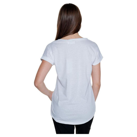 Vila Clothes White Cotton T-Shirt VI-14606400008-IT38|XS