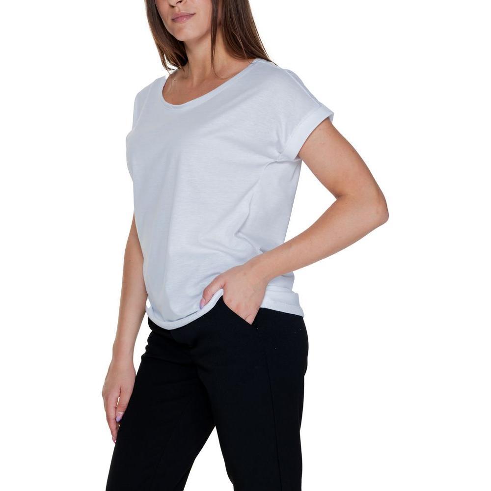 Vila Clothes White Cotton T-Shirt VI-14606400008-IT38|XS