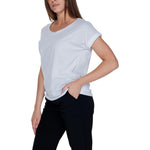 Vila Clothes White Cotton T-Shirt VI-14606400008-IT38|XS