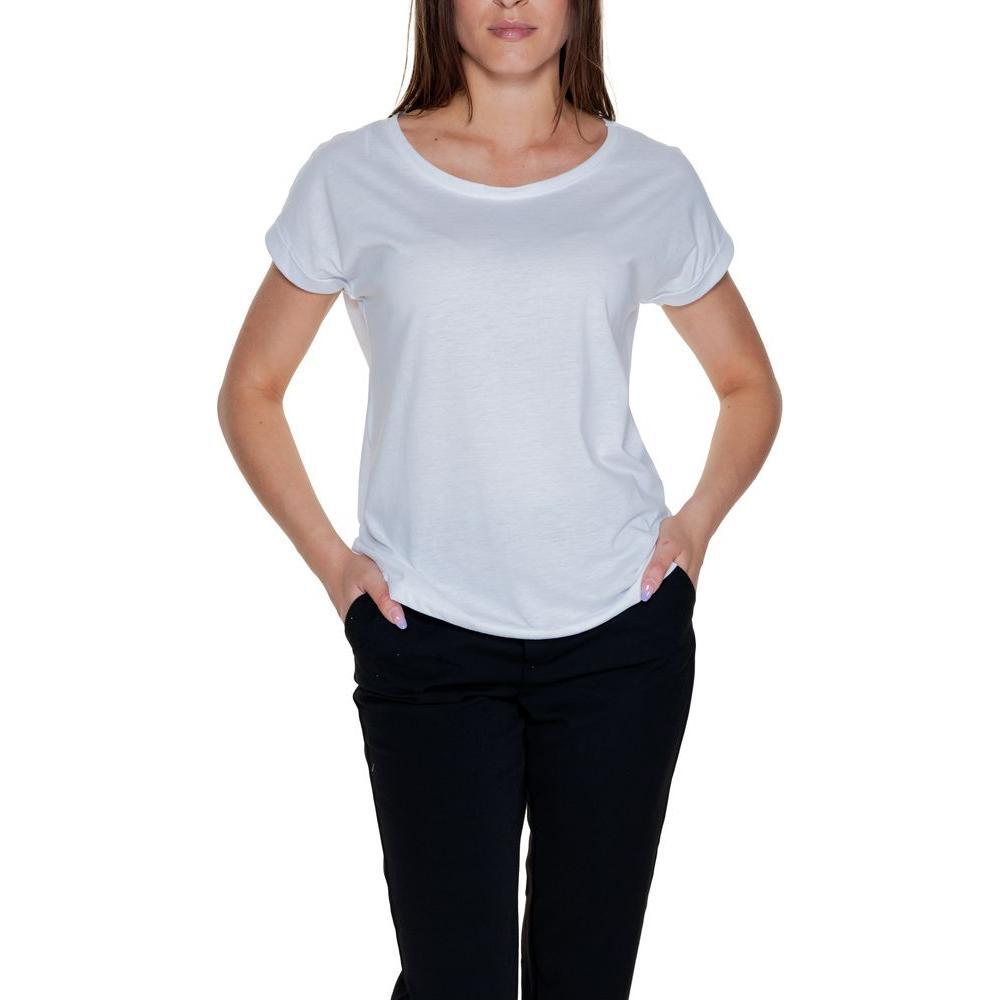 Vila Clothes White Cotton T-Shirt VI-14606400008-IT38|XS