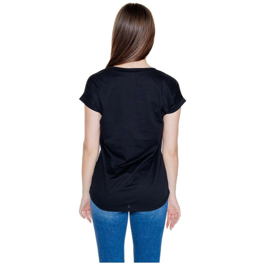 Vila Clothes Black Cotton Tops & T-Shirt Vila Clothes Gray