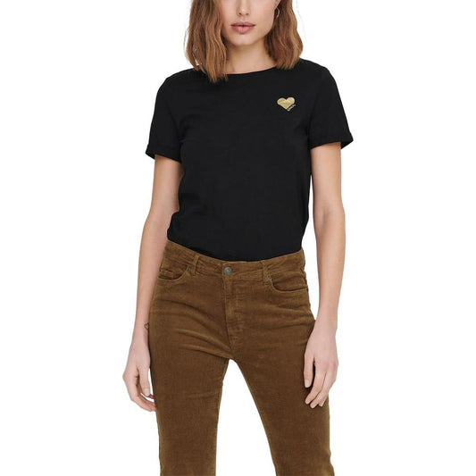Only Black Cotton Tops & T-Shirt Only Dark Slate Gray