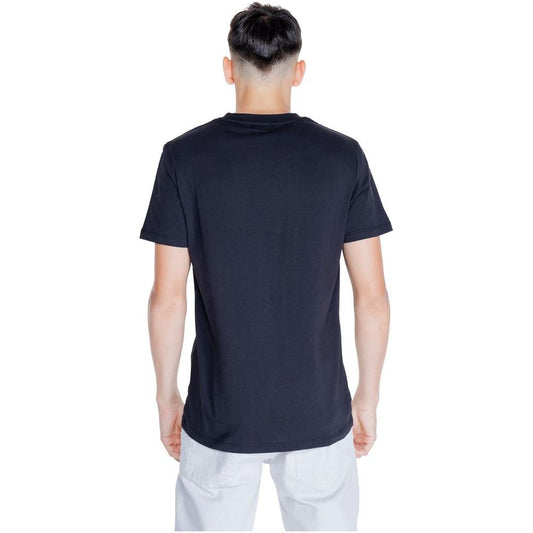 Peuterey Black Cotton T-Shirt Peuterey Light Gray