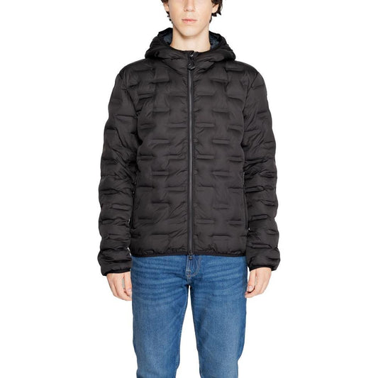 Replay Black Polyester Jacket Replay Dark Slate Gray
