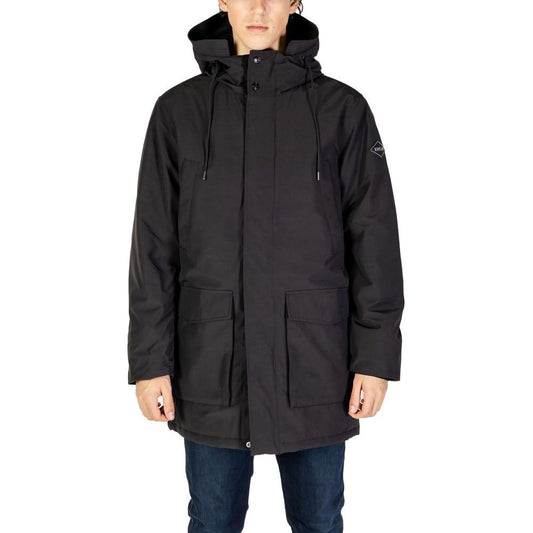 Replay Black Polyamide Jacket Replay Dark Slate Gray