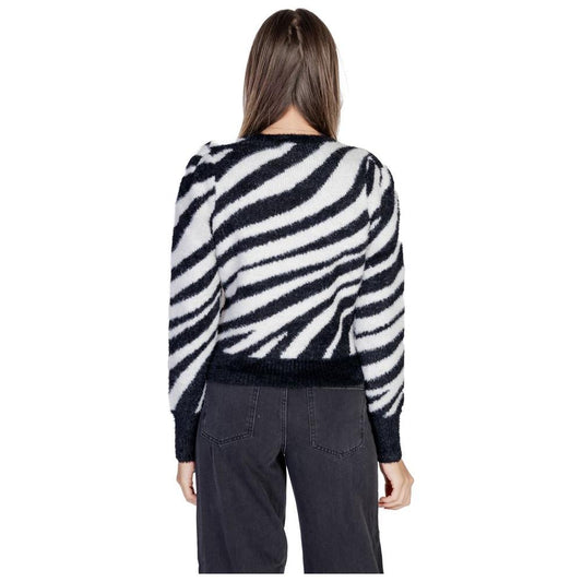 Only Black Nylon Sweater Only Light Gray