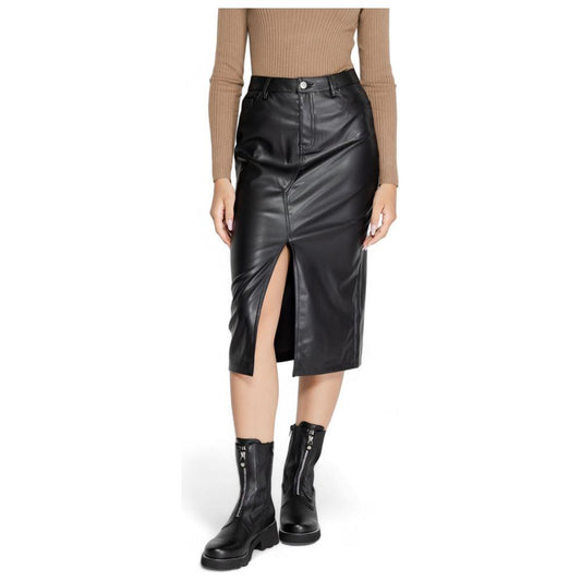 Only Black Polyester Skirt Only Gray