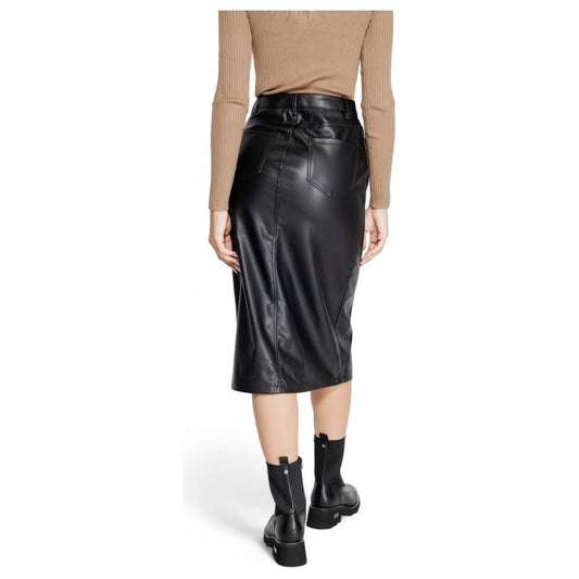 Only Black Polyester Skirt Only Gray