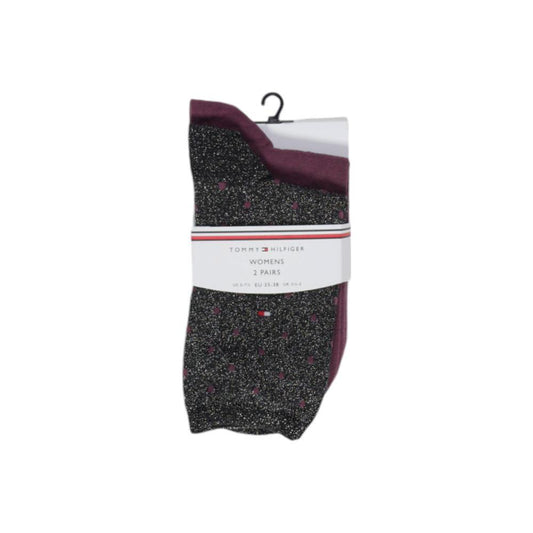 Tommy Hilfiger Black Cotton Tights & Sock Tommy Hilfiger Light Gray
