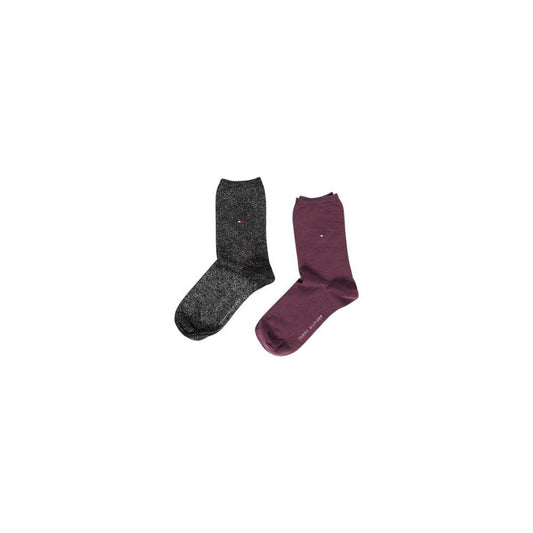 Tommy Hilfiger Black Cotton Tights & Sock Tommy Hilfiger Dark Slate Gray