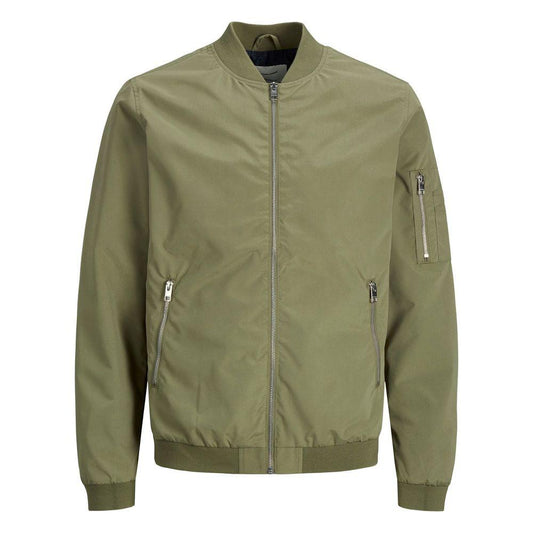 Jack Jones Green Polyester Jacket Jack Jones Dim Gray