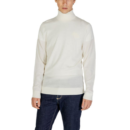 Calvin Klein Jeans Cream Wool Turtleneck