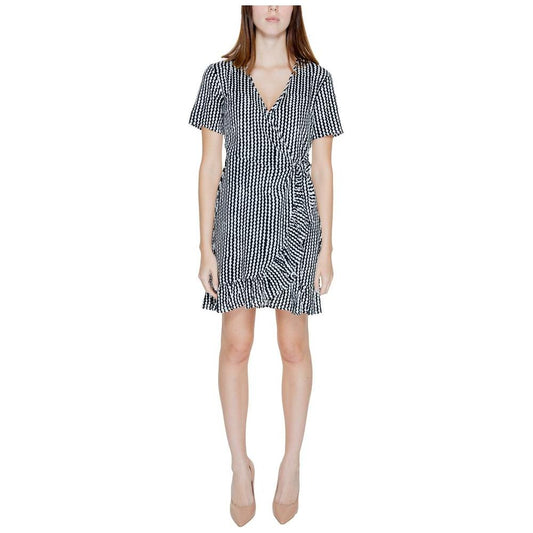 Only Black Viscose Dress Only Gray