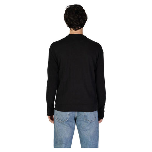 Calvin Klein Jeans Black Cotton Sweater Calvin Klein Jeans Black