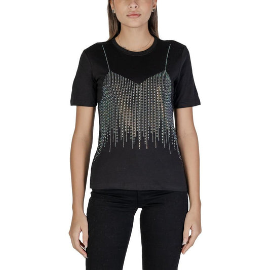 Only Black Cotton Tops & T-Shirt Only Rosy Brown