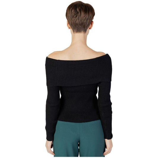 Only Black Viscose Sweater Only Dark Slate Gray