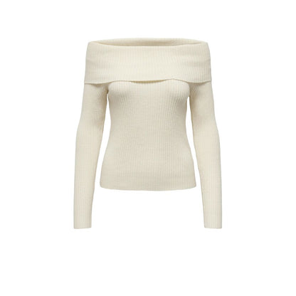 Only Cream Viscose Sweatshirt