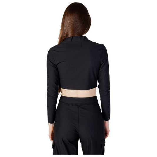 Calvin Klein Jeans Black Recycled Polyester Tops & T-Shirt Calvin Klein Jeans Black