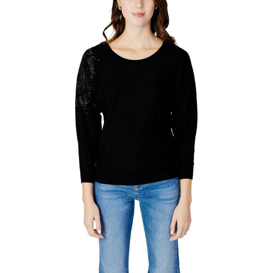 Guess Black Viscose Tops & T-Shirt Guess Black