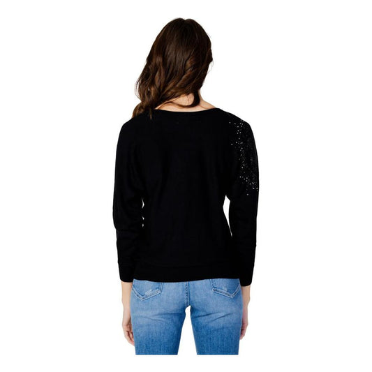 Guess Black Viscose Tops & T-Shirt Guess Black
