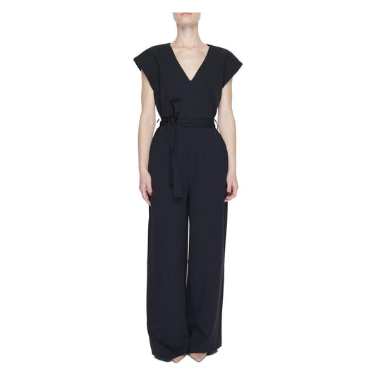Vila Clothes Black Polyester Suits & Blazer Vila Clothes Gray