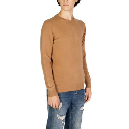 Gianni Lupo Brown Polyester Sweatshirt