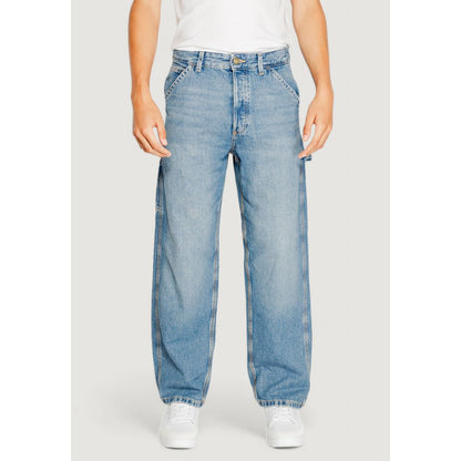 Jack Jones Blue Cotton Relaxed Fit Jeans