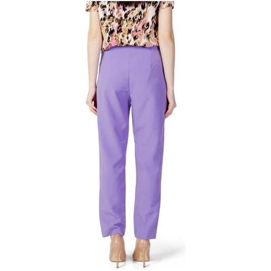 Only Purple Polyester Pant ON-10274800139-34 | XXS