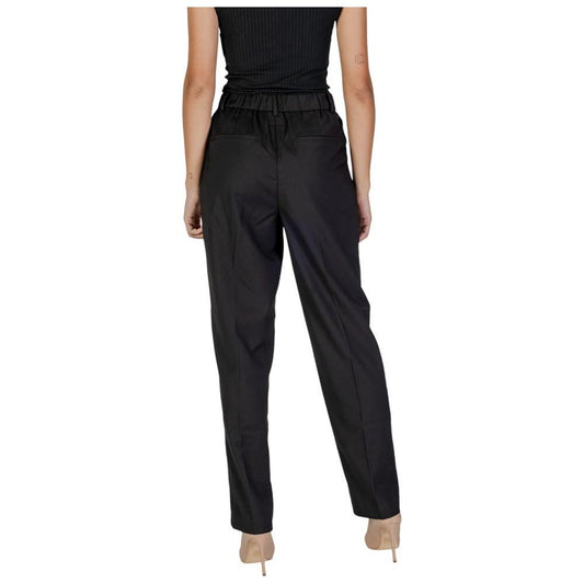 Vila Clothes Black Polyester Jeans & Pant Vila Clothes Tan