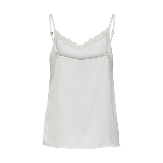 Jacqueline De Yong White Polyester Tank Top JA-14212300008-IT36|XXS