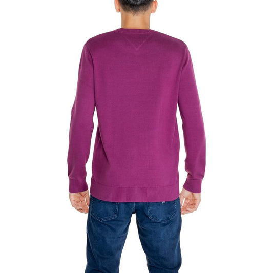 Tommy Hilfiger Jeans Purple Organic Cotton Sweater Tommy Hilfiger Jeans Maroon