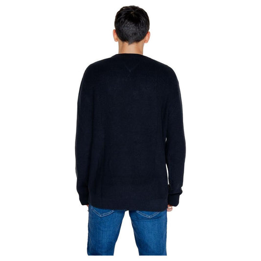 Tommy Hilfiger Jeans Black Organic Cotton Sweater Tommy Hilfiger Jeans Black