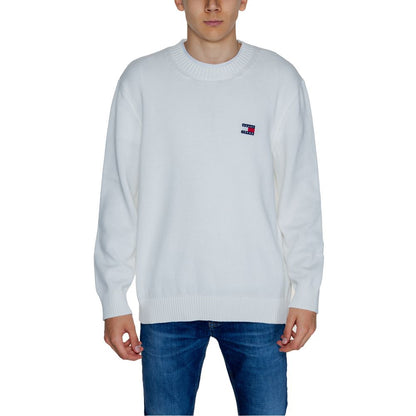 Tommy Hilfiger Jeans White Cotton Sweatshirt
