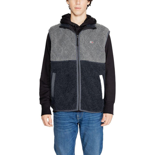 Tommy Hilfiger Jeans Black Recycled Polyester Jacket Tommy Hilfiger Jeans Dark Slate Gray
