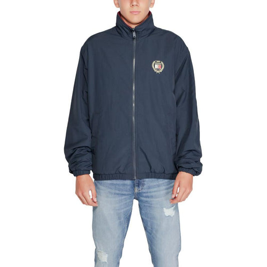 Tommy Hilfiger Jeans Blue Recycled Polyester Jacket Tommy Hilfiger Jeans Dark Slate Gray